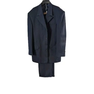 Falcon 2 Piece Man Suit Size 44L Navy Blue  - Picture 1 of 13