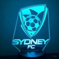 MELBOURNE VICTORY FCSOCCER 3D Acrylic LED 7 Colour Night Light Touch Table Lamp