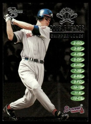 1998 SkyBox Dugout Axcess Double Header Chipper Jones Atlanta Braves #9DH - Image 1 of 2