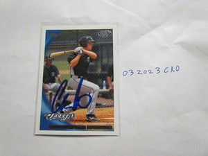 2010 Topps Christopher Hawkins Chris signed Baseball Card