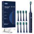 SEJOY Sonic Electric Toothbrush for Adults 8 Tooth Brush Heads 5 Brushing Modes