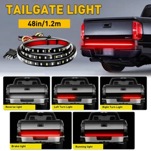 48" Inch Truck Tailgate LED Light Bar Brake Reverse Turn Signal Stop Tail Strip - Picture 1 of 12