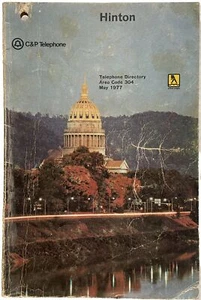 1977 HINTON, WV, C&P TELEPHONE DIRECTORY PHONE BOOK - Picture 1 of 3