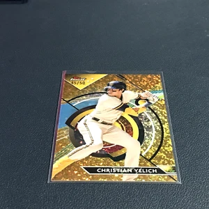 2023 Topps Finest Christian Yelich oro mini-diamante/50 - Imagen 1 de 2