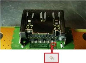 PS5 Konsole HDMI Port Reparatur SMD 0201 Direct Ersatz Keramik Kondensatoren x20 - Bild 1 von 1