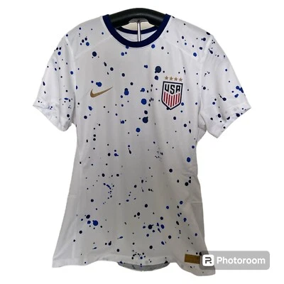 USA National Soccer Team '23 Nike Home Jersey Paint Splatter USWNT Sz Lg. NWT - Image 1 of 4