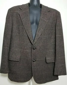 Pendleton 2-Button Plaid Size 44 Sport Coat Brown 100% Wool USA Blazer Jacket - Picture 1 of 5