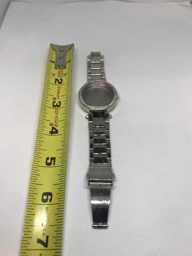 Michael Kors Orologio Bracciale Link Cassa Uso Parti Cinturino 18 16mm Sliver Buono T467