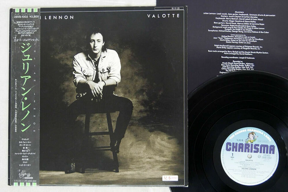 Julian Lennon Valotte Charisma 28VB-1002 Japan OBI Promo Audiophile Vinyl NM - Image 1 of 1