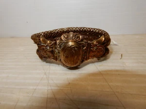 ANTIQUE VICTORIAN WOVEN HUMAN HAIR MOURNING BRACELET LOCKET W/ TINTYPE - Picture 1 of 9