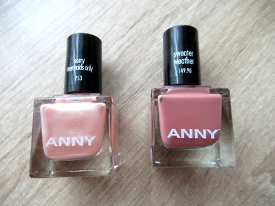2x mal Nagellack  nail polish von ANNY  Tolle Farben A10.253 und A 10.149.90=NEU - Bild 1 von 4