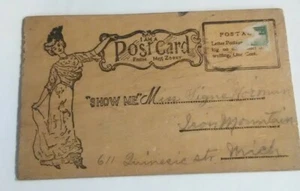 St Louis World's Fair 1904 Samuel Cupples Wooden Sou-veneer Forest Park Postcard - Picture 1 of 11