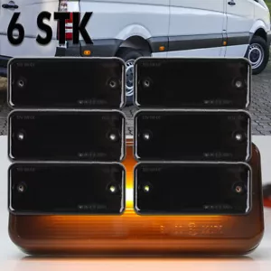6 X Led Seitenmarkierungsleuchte Seitenblinker Geräuchert Für Fiat Jeep Peugeot - Bild 1 von 10