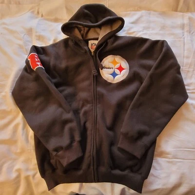 PITTSBURGH STEELERS NFL G-III Heavy Sherpa Lined Hooded Sweatshirt Size Medium - Изображение 1 из 4