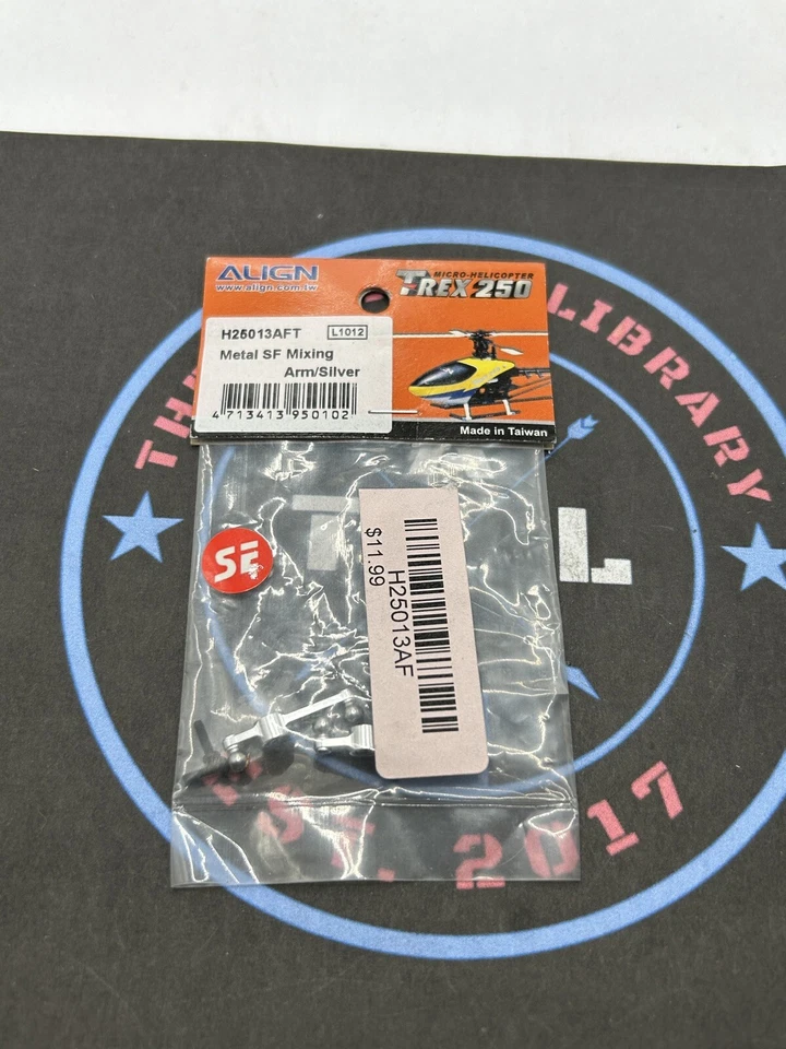 Align T-Rex 250. H25013AFT. Metal SF Mixing Arm/Silver - Image 1 of 1