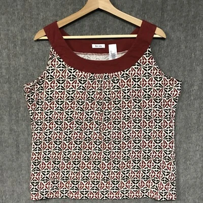 Liz Claiborne Shirt Womens XL Sleeveless Top Blouse Tunic Ladies Casual - Изображение 1 из 4