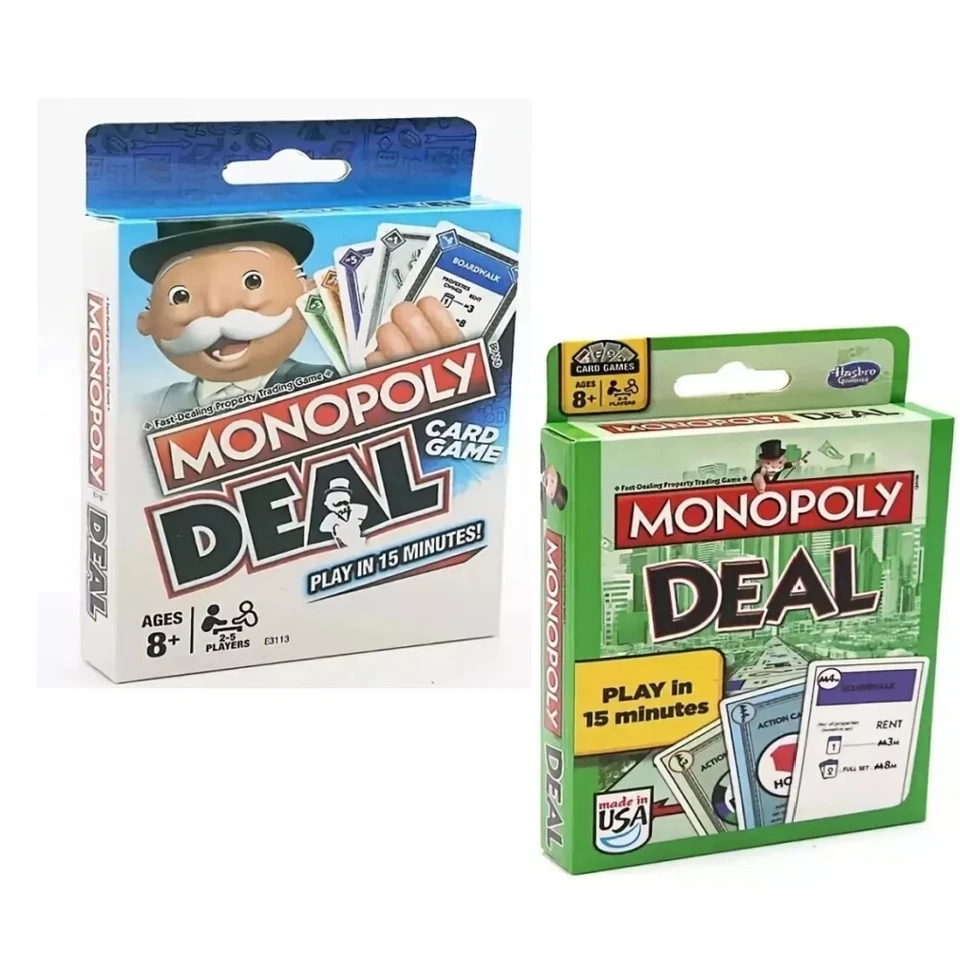 LIUWAZJ 112pcs Monopoly Deal Card Game Play In 15 Minutes Latest Xmas Family Game