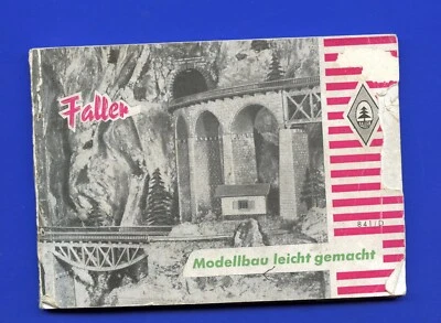 Instrucciones de guía de construcción de diseño Faller vintage #841/D en alemán Foto 1 de 3