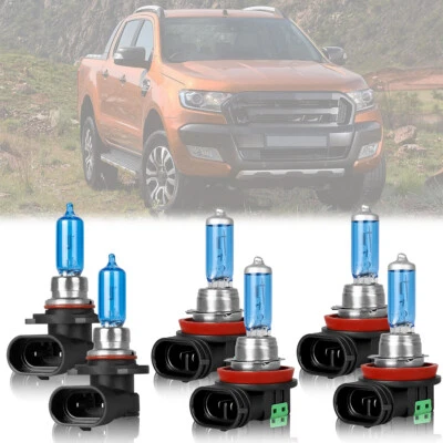 6Pcs For Ford Ranger 2019-2023 Halogen Headlight High/Low+Fog Light Combo bulbs - Image 1 of 4