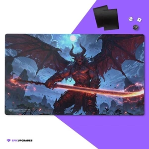 Demon Playmat | 24"x14" Magic the Gathering Commander MTG Player Card Mat EDH - Picture 1 of 8