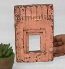 1850's Antique Wooden Frame Temple Carving Wall Hanging Handcrafted Original