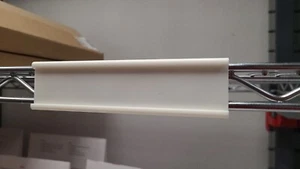 6" Metro Shelving Label Clips -- Keep Your Shelves Organized! -- White - Picture 1 of 1