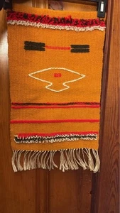 VTG Tapestry Woven Wall Hanging Guatemalan Vibe~Boho Southwestern - Picture 1 of 6