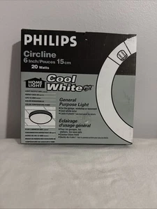 Philips 6 Inch FC6T9/CW Circline Fluorescent Bulb 813323 Cool White Plus - Picture 1 of 2