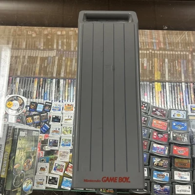 Original Nintendo GameBoy Game Boy Gris Largo Viaje Estuche de Plástico Rígido Foto 1 de 4