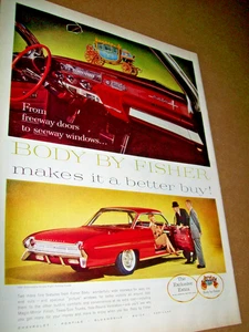 1961 Olds Oldsmobile 98 Ninety-Eight large-mag car ad- Body by Fisher w carriage - Picture 1 of 1