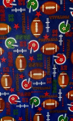 BTY FOOTBALL SPORTS New Cotton Fabric - Image 1 of 4