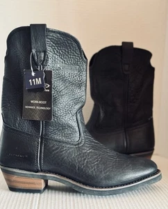 NWT Xelement Black Leather Work Motorcycle BOOTS MEN'S Size 11 LU1465 RARE! - Bild 1 von 13