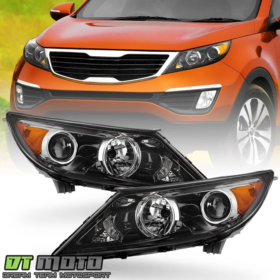 For 2011-2012 Kia Sportage w/o LED DRL Projector Headlights Headlamps Left+Right - Image 1 of 4