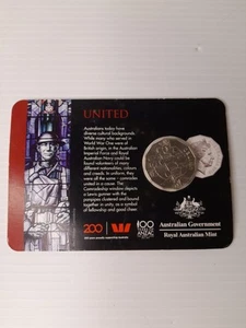Anzac Day Legacy 50 Cent Coin Spirit WW1 Carded RAM Royal Australia Mint War - Picture 1 of 6