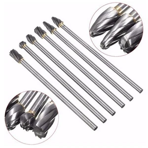 6x Tungsten Carbide Aluminum Porting Polishing tool Kit Cylinder Head Porting ~ - Foto 1 di 14