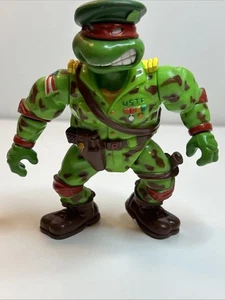 TMNT Teenage Mutant Ninja Turtles Raphael Military Teen Green Beret Figur 1991 - Bild 1 von 4
