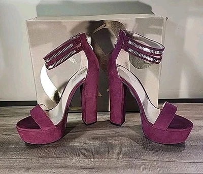 Charlotte Russe женщин каблуках Sz 7 вино цвет 5 в каблук новый в коробке  - Изображение 1 из 4