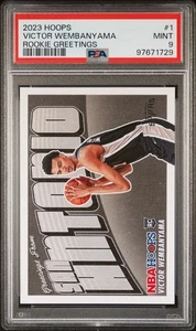 2023-24 Panini NBA Hoops - Rookie Greetings Victor Wembanyama #1 (RC) - Picture 1 of 2