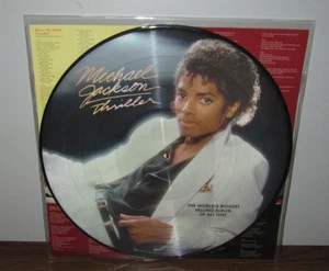 Michael Jackson Thriller Picture Disc Vinyl LP Record Epic - Picture 1 of 3