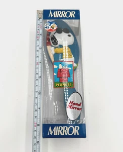 1999 Peanuts 50 Celebration Snoopy Joe Cool Sculpted Woodstock Hand Mirror Blue - Picture 1 of 10