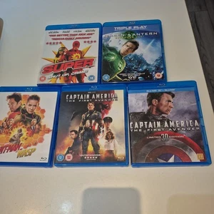 5 x Blu-ray Superhero Bundle Marvel/DC Ant-Man, Captain America, Green Lantern - Picture 1 of 2