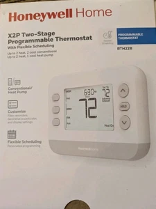Honeywell Home X2P Two-Stage Programmable Thermostat Model RTH22B - Picture 1 of 7