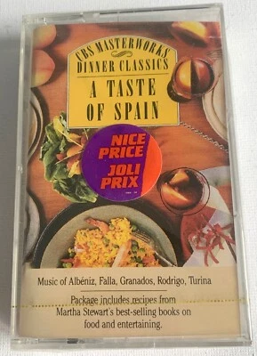 CBS MASTERWORKS:DINNER CLASSICS:A TASTE OF SPAIN-CASSETE TAPE FACTORY SEALED (CL - Image 1 of 2