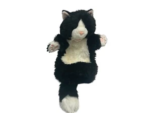 "Juguete títere de mano de 19"" The Puppet Company para gatito blanco y negro" - Imagen 1 de 21