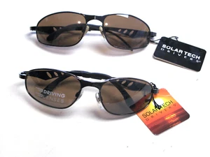 Two NEW SolarTech Vintage Sunglasses 80's or 90's DRIVERS Brand Small - Bild 1 von 3