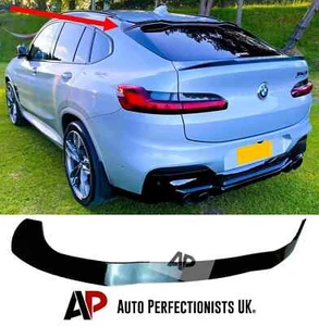 BMW X4 G02 X4M Gloss Black Rear Spoiler Roof Wing Lip Body Kit M Sport 2018+ - Picture 1 of 11