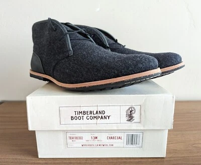 Hombres Timberland Wodehouse Chukka Botas Zapatos Lana Carbón Nylon Mezcla Talla 13 Foto 1 de 4