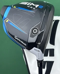 TaylorMade SIM2 MAX Driver 10.5* Stiff Flex Fujikura Ventus Blue 5S w/ Cover - Picture 1 of 6