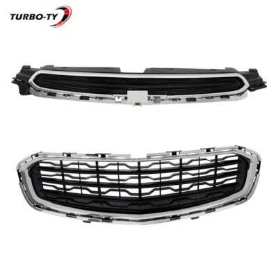 Juego de rejilla delantera superior + inferior negra para Chevrolet Cruze Limited 2015 2016 Foto 1 de 4