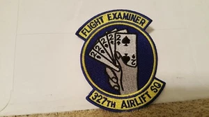 USAF 327TH Airlift Squadron Flight Examiner 3 1/2 x 2 3/4 inches Willow Grove   - Picture 1 of 3